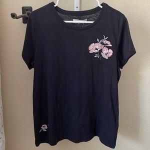 Abercrombie Embroidered Floral Tee